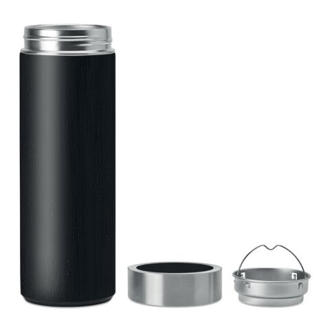 Doppelwandige Trinkflasche schwarz | ohne Werbeanbringung | Nicht verfügbar | Nicht verfügbar | Nicht verfügbar