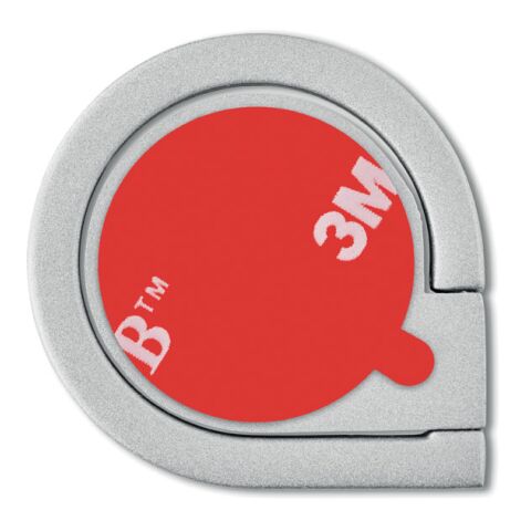 Smartphone Ringständer mit Klebeetikett silber | ohne Werbeanbringung | Nicht verfügbar | Nicht verfügbar | Nicht verfügbar