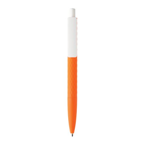 X3-Stift mit Smooth-Touch orange-weiß | ohne Werbeanbringung | Nicht verfügbar | Nicht verfügbar