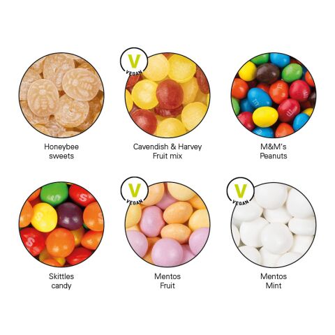 Papierdose Eco Maxi ohne Werbeanbringung | Skittles Kaubonbons