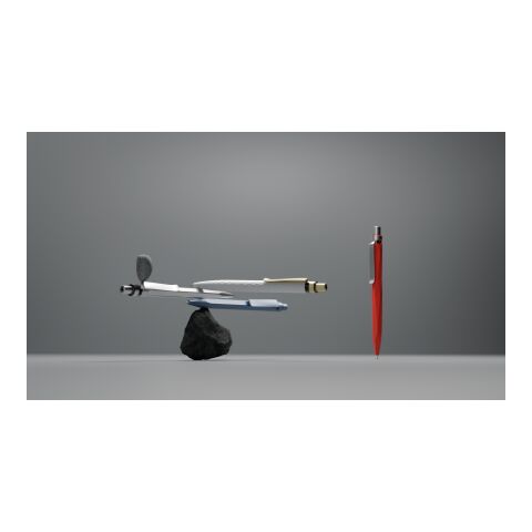 Prodir QS20 Druckkugelschreiber Stone mit Metallclip weiß-silber | Schwarz | ohne Werbeanbringung