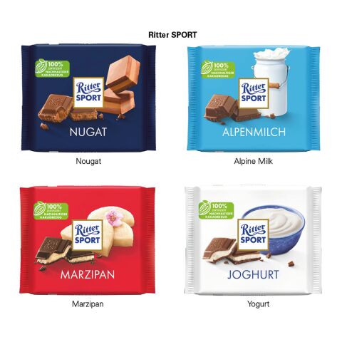 Ritter SPORT 100 g 4c Euroskala | Tafel RItter SPORT Nugat