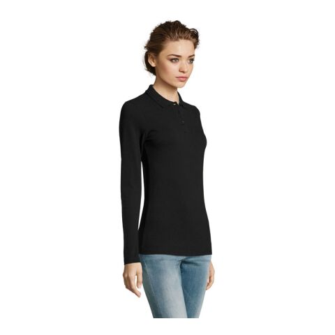 PERFECT DAMEN LSL POLO 180 schwarz | M | ohne Werbeanbringung | Nicht verfügbar | Nicht verfügbar | Nicht verfügbar