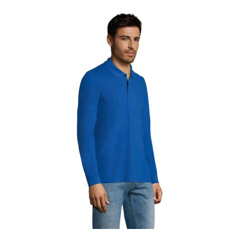PERFECT MEN LSL POLO 180g königsblau | S | ohne Werbeanbringung | Nicht verfügbar | Nicht verfügbar | Nicht verfügbar