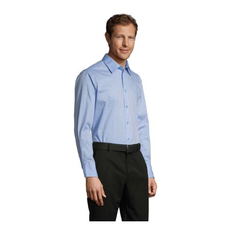 BRIGHTON STRETCH MEN SHIRT Bright Sky | S | ohne Werbeanbringung | Nicht verfügbar | Nicht verfügbar | Nicht verfügbar