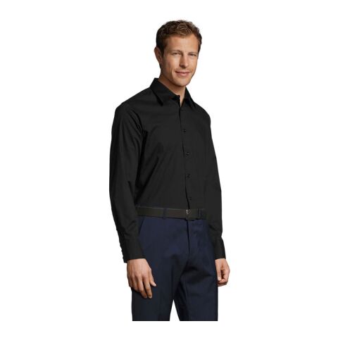 BRIGHTON STRETCH MEN SHIRT schwarz | 4XL | ohne Werbeanbringung | Nicht verfügbar | Nicht verfügbar | Nicht verfügbar
