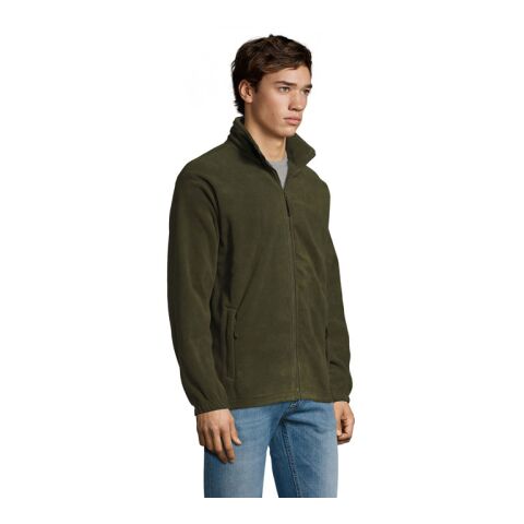 NORTH MEN Fleece-Jacke army | XS | ohne Werbeanbringung | Nicht verfügbar | Nicht verfügbar | Nicht verfügbar