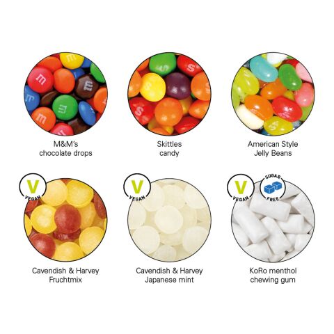 Slim Box Mini 4c Euroskala | Mini Bonbons Fruchtmix