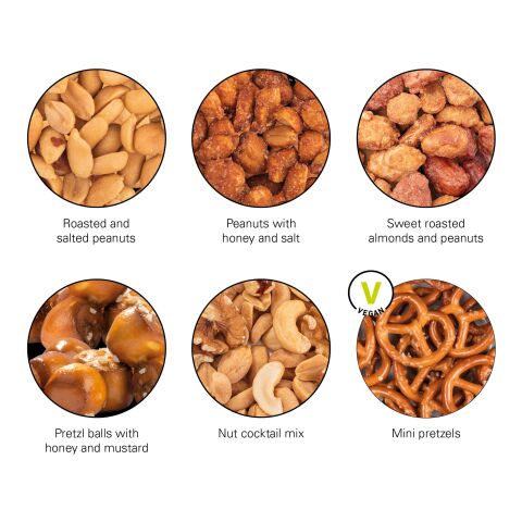 Snack Dose 4c Euroskala | Erdnüsse mit Honig und Salz