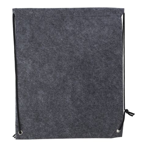 RPET-Filz-Rucksack mit Kordelzug Maya dunkelgrau | ohne Werbeanbringung | Nicht verfügbar | Nicht verfügbar