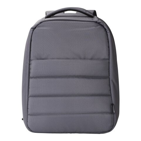 RPET-Polyester (300D) Anti-Diebstahl-Laptop-Rucksack Calliope Schwarz | ohne Werbeanbringung | Nicht verfügbar | Nicht verfügbar