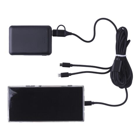 Nylon-Ladekabel Sable Schwarz | ohne Werbeanbringung | Nicht verfügbar | Nicht verfügbar