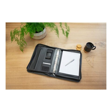 Dokumentenmappe &#039;Laser-Line&#039; aus Kunstleder Schwarz | ohne Werbeanbringung | Nicht verfügbar | Nicht verfügbar