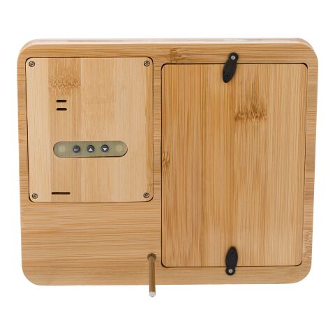 Wetterstation aus Bambus Colton Braun | ohne Werbeanbringung | Nicht verfügbar | Nicht verfügbar