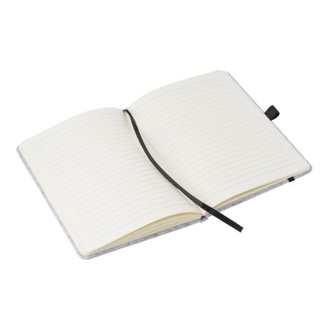 RPET Filz Notizbuch Harper dunkelgrau | ohne Werbeanbringung | Nicht verfügbar | Nicht verfügbar