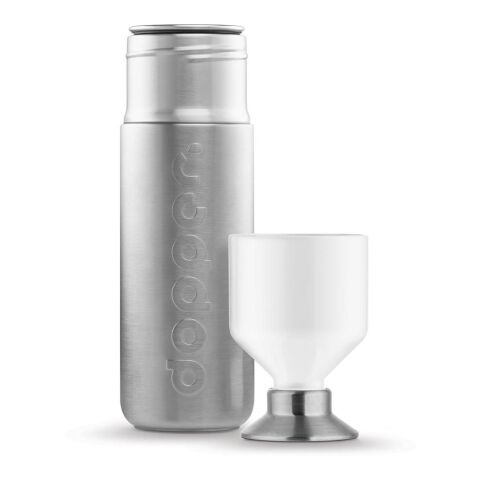 Dopper Steel 1.1L silber/weiß | ohne Werbeanbringung | Nicht verfügbar | Nicht verfügbar
