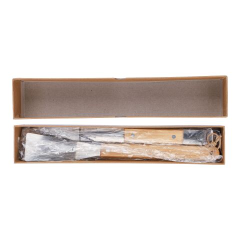 Grill-Set aus Edelstahl Kaitlyn Braun | ohne Werbeanbringung | Nicht verfügbar | Nicht verfügbar