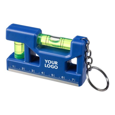 Schlüsselanhänger Wasserwaage Indira aus recyceltem ABS Grau | ohne Werbeanbringung | Nicht verfügbar | Nicht verfügbar