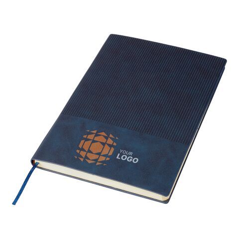 Recyceltes PU-Notizbuch (A5) Elian Blau | ohne Werbeanbringung | Nicht verfügbar | Nicht verfügbar