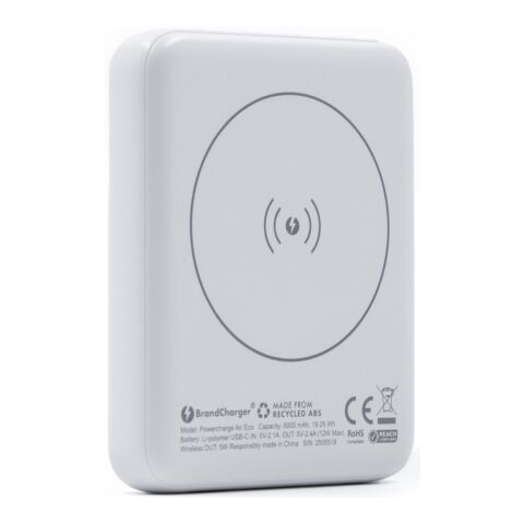 BrandCharger Powercharge Air kabellose Powerbank Weiß | ohne Werbeanbringung