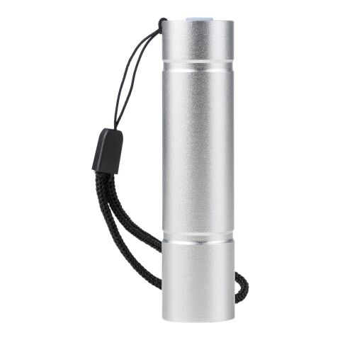 Taschenlampe aus recyceltem Aluminium COB Sami Silber | ohne Werbeanbringung | Nicht verfügbar | Nicht verfügbar
