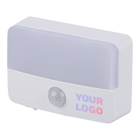 Recycelte wiederaufladbare ABS-Sensorleuchte Ari Weiß | ohne Werbeanbringung