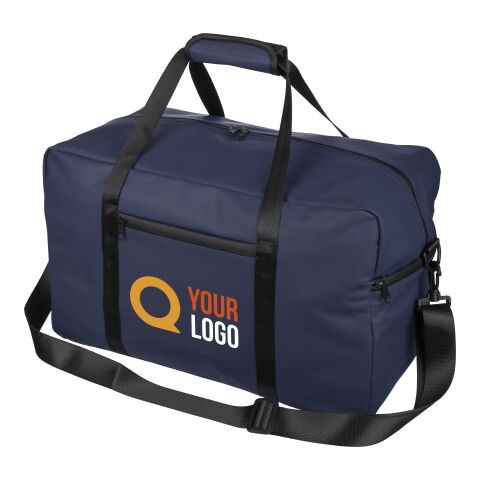 Recycelte PU-Reisetasche Mirae Schwarz | ohne Werbeanbringung