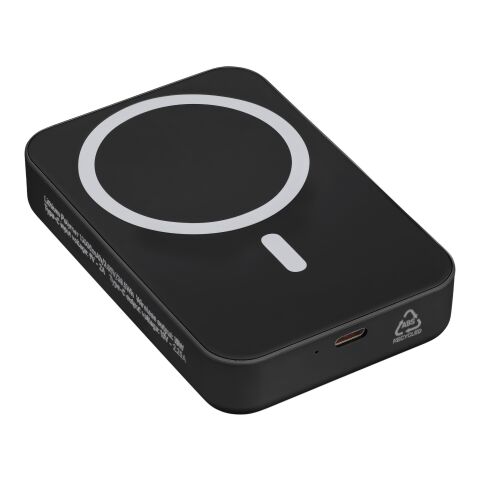 Recycelte kabellose Ladestation Meno Schwarz | ohne Werbeanbringung | Nicht verfügbar | Nicht verfügbar