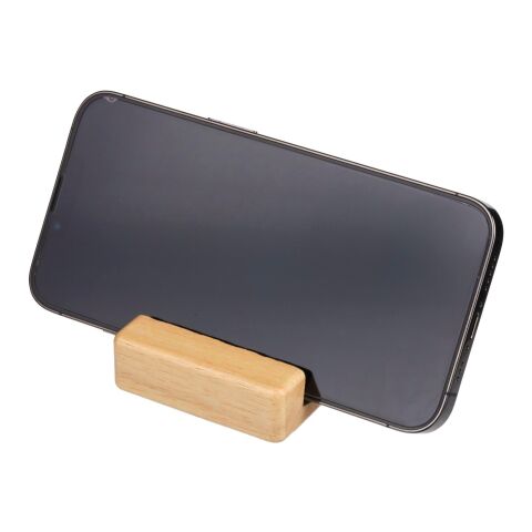 Telefonhalter Nyla | Recyceltes Holz Braun