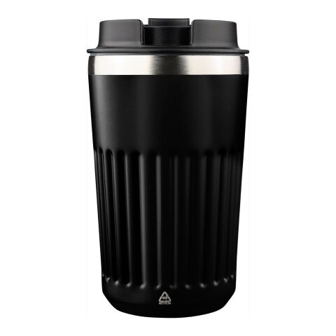 Reisebecher aus recyceltem Edelstahl (400 ml) Chiara Schwarz