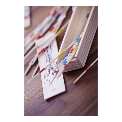 Mikadospiel &#039;Mika&#039; in Holzbox Braun | ohne Werbeanbringung | Nicht verfügbar | Nicht verfügbar