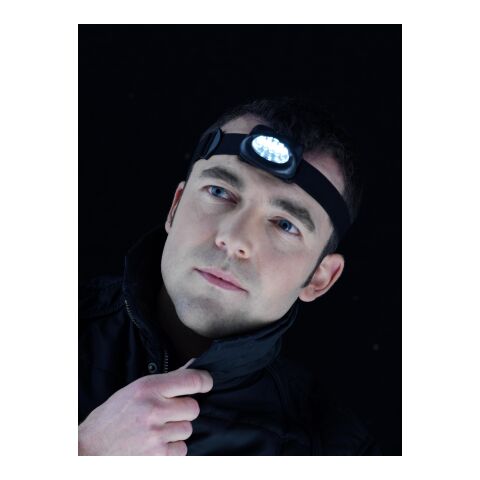 LED-Kopflampe &#039;Göteburg&#039; aus Kunststoff Schwarz | ohne Werbeanbringung | Nicht verfügbar | Nicht verfügbar