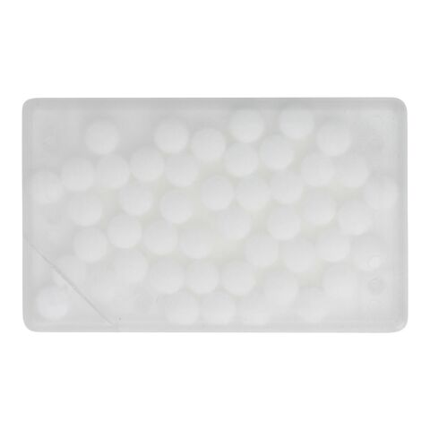 Pfefferminzbonbons 'Quadro' aus Kunststoff Weiß | ohne Werbeanbringung | Nicht verfügbar | Nicht verfügbar