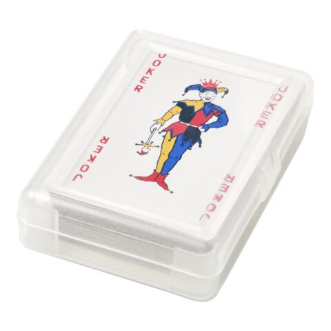 Kartenspiel &#039;Ace&#039; in transparenter PET Box Rot | ohne Werbeanbringung | Nicht verfügbar | Nicht verfügbar