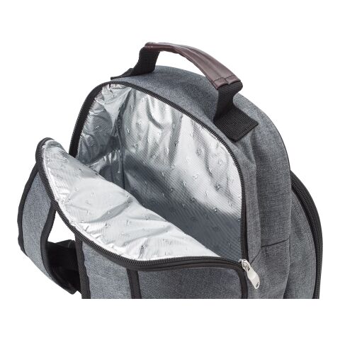 Picknick-Kühlrucksack &#039;Petra&#039; aus Polycanvas Blau | ohne Werbeanbringung | Nicht verfügbar | Nicht verfügbar