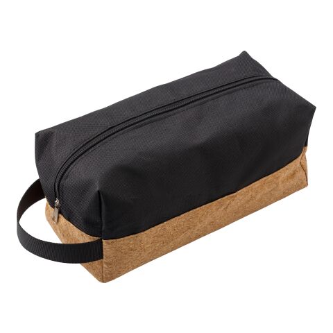 Kulturtasche aus Polyester und Kork Grün | ohne Werbeanbringung | Nicht verfügbar | Nicht verfügbar
