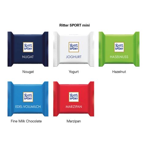 Werbekarte Midi Ritter SPORT ohne Werbeanbringung | Ritter SPORT mini Joghurt