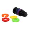 Weinstopper "Rainbow" schwarz | ohne Werbeanbringung