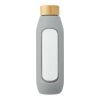 Tidan 600 ml Flasche aus Borosilikatglas mit Silikongriff Standard | grau | ohne Werbeanbringung | Nicht verfügbar | Nicht verfügbar