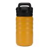 Knox 350 ml RCS Trinkflasche aus recyceltem, doppelwandigem Edelstahl mit Klappstrohhalm gelb