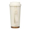 Hampton 480 ml RCS vakuumisolierter One-Touch Becher aus recyceltem Edelstahl creme