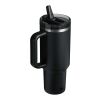 Stanley Quencher® ProTour 1180 ml Thermobecher aus recyceltem Edelstahl mit Flip Strohhalm Standard | schwarz | ohne Werbeanbringung | Nicht verfügbar | Nicht verfügbar