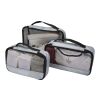 Jet GRS recycelte Packwürfel – 3er-Set grau