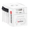 SKROSS® MUV AC65PD Reiseadapter mit USB-C Kabel  weiss