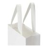 Smartfold Papiertüte, 230 g/m², mit Bandgriffen und matter Laminierung – 24 x 10 x 24 cm weiß