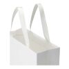 Smartfold Papiertüte, 230 g/m², mit Bandgriffen und matter Laminierung – 31 x 12 x 39 cm weiß