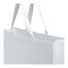 Smartfold Papiertüte, 230 g/m², mit Bandgriffen und matter Laminierung – 42 x 12 x 35 cm weiß