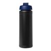 Baseline® Plus 750 ml Flasche mit Klappdeckel schwarz-blau | ohne Werbeanbringung | Nicht verfügbar | Nicht verfügbar
