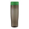 H2O Active® Eco Tempo 700 ml Wasserflasche mit Drehdeckel grün-kohle | ohne Werbeanbringung | Nicht verfügbar | Nicht verfügbar
