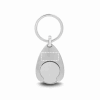 PORTHOS. Schlüsselanhänger aus Metall Satinsilber | ohne Werbeanbringung | Nicht verfügbar | Nicht verfügbar | Nicht verfügbar